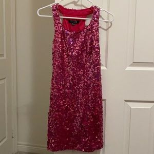 Pink Sequin F21 dress